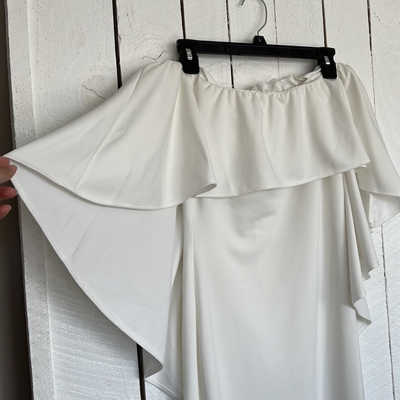 White, off shoulder dress - Picture 3 of 3